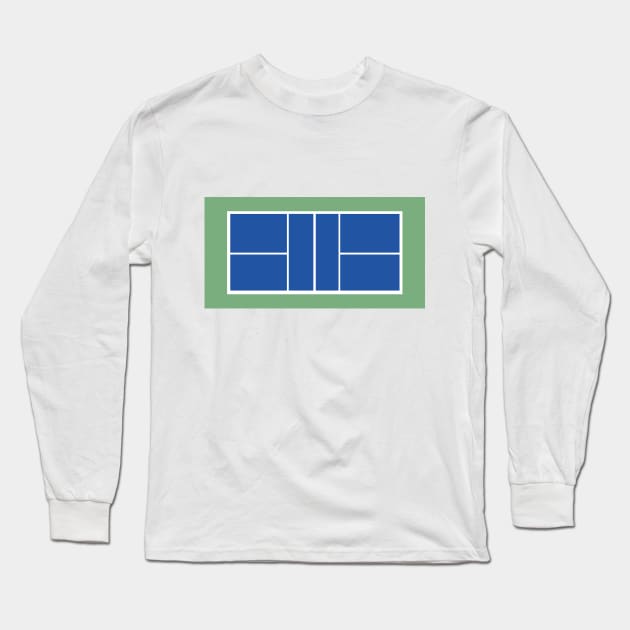 Pickleball Court Player Cute Pickleball Team Long Sleeve T-Shirt by Little Duck Designs